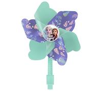 Frozen Elsa et Anna Moulin à Vent en Vert Menthe pour Guidon de vélo, Trottinette, pour Enfants (B)