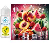 Frozen Fruit Trio - pêche-fraise-pastèque Ice arôme concentré - Vegan - Sasami - 10 ml