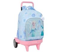 FROZEN - Grand sac à dos à roulettes, compact évolution, amovible, idéal pour les enfants de différents âges, confortable et polyvalent, qualité et résistance, 33 x 22 x 45 cm