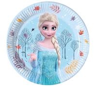 Frozen Idyllic Wonder Lot de 8 assiettes en carton FSC Taille moyenne 20 cm