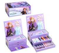 Frozen Kids Ensemble de papeterie 43 pièces pour coloriage avec feutres aquarelle, crayons et crayons