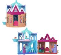 Mattel Poupée Elsa Frozen (Kraina Lodu) – Maison hivernale pour animaux + 3 figurines JFG28