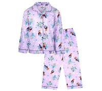 Frozen La Reine des neiges - Pyjama pour Enfants - Pyjama boutonné Rose avec Elsa, Anna et Olaf - Vêtements de Nuit 100% Coton - Marchandise Officielle de la Reine des neiges - 6/7 Ans