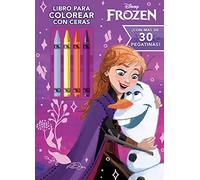 Frozen. Libro para colorear con ceras: Con pegatinas