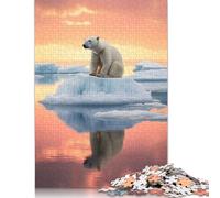 Frozen Majesty Polar Bear Puzzle 1000 Pièces Educa Jouet en Bois Cadeau Unique Décoration Intérieure Jeu Éducatif Challenge Toy Adultes Et Enfants À Partir De 14 Ans 1000pcs (75x50cm)