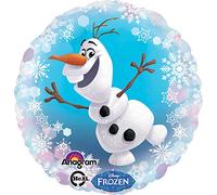 Amscan – Ballon hélium Frozen Olaf – Ø 43 cm – Bleu – Anniversaire – Mixte