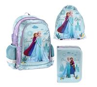 Frozen Paso - Sac à dos avec trousse à crayons et sac de sport - bretelles réglables et dos renforcé - DF26AA
