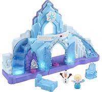 FROZEN Petit People Château De Glace Playset Géant Elsa Olaf GKV24 Rare