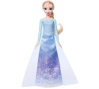 Mattel Disney Poupée Surprise Elsa Spin & Reveal La Reine des Neiges avec 11 surprises, dont 5 accessoires, 5 autocollants et une scène de jeu, jouet inspiré du film Disney, JBG59