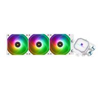 Frozen Prism 360 White ARGB CPU Liquid Cooler,pompe contrôlée PWM efficace 3300RPM,TL-E12 V2 series PWM Fan×3,pour AMD AM4/AM5,Intel 1150/1156/1200/1700/20XX