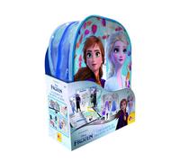 Lisciani Giochi- Elsa Frozen Coloring et Drawing School, Sac à Dos, Tableau, Manuel, feutres, 92925, Multicolore, ys/m