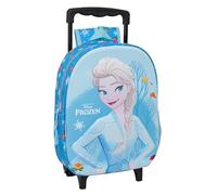 FROZEN - Sac à dos pour enfant 3D à roulettes, idéal pour les enfants de différents âges, confortable et polyvalent, qualité et résistance, 27 x 10 x 33 cm