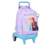 FROZEN SPIRIT - Grand sac à dos à roulettes, compact évolution, amovible, idéal pour les enfants de différents âges, confortable et polyvalent, qualité et résistance, 33 x 22 x 45 cm, lilas, M