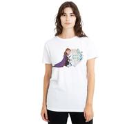 Frozen - T-shirt motif Anna et Olaf LIKE WARM HUGS - Femme (TV24340)