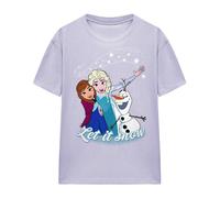 Frozen - T-shirt motif Elsa et Anna LET IT SNOW - Femme (TV24200)