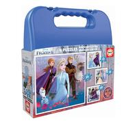 Educa Borrás – Mallette puzzles progressifs La Reine des Neiges 2 – 4 puzzles (12-16-20-25 pièces)