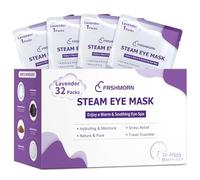 FRSHMORN Lot de 32 masques à vapeur chauffants pour les yeux pour dormir, compresse chaude pour les yeux, masque de sommeil confortable pour la maison, le bureau, le spa, les essentiels de voyage