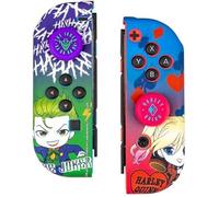 FRTEC - Combo Pack Switch Joker et Harley Quinn, Compatible avec Switch et OLED, Grips Protecteurs, Personnalisation, Facile à