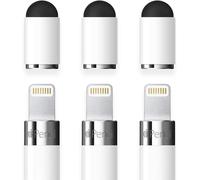 Frtma 2in1 Non-Slip Writing Nib/Tip Protector Compatible With Apple Pencil 1st & 2nd Generation (Pack Of 10), White