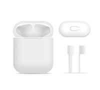 FRTMA Compatible AirPods Case Protective, Silicone Skin Case with Sport Strap Compatible AirPods (Ivory White)