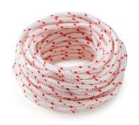 FRTmvg Corde de démarrage à rebond 10 m - Cordon de traction universel pour tronçonneuses et débroussailleuses - Compatible avec MS170, MS250, CS-400 et plus (nylon rouge, remplacement 0000 195 8200