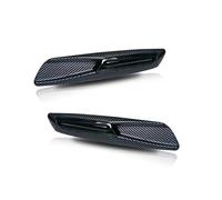 FRTRGVUVXP Pour Série 1 3 5 E90 E60 E87 E83 E91 E92 E93 X1 X3 63-13-7-253-326 63-13-7-253-325 Feux Position Latéraux Clignotants Voiture Sans Clignotant(Carbon Fiber pattern)