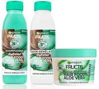 Fructis Hair Food - Coffret Cadeaux Soin Cheveux Routine À L'aloe Vera Pour Cheveux Normaux À Secs - 98 Pour Cent D'ingrédients D'origine Naturelle
