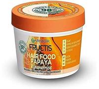 Fructis Hair Food Papaya Masque Réparateur 3 en 1 avec Formule Végane pour Cheveux abîmés 390 ml