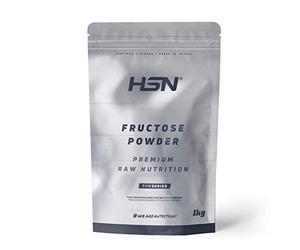 Fructose de HSN | Glucide à Faible Indice Glycémique | Utilisation Sportive | Idéal pour les Recettes Comme Édulcorant | Convient aux végétaliens, Sans Lactose, En Poudre, Sans Saveur, 1 Kg