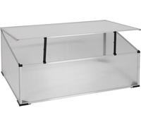 Frühbeet 100x60x30/40 cm - stable et inoxydable - cadre en aluminium / vitres en PC