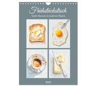Frühstückstisch. Sanfte Momente in moderner Öloptik (Wandkalender 2026 DIN A4 hoch), CALVENDO Monatskalender: Der Zauber alltäglicher Frühstücksmomente in minimalistischer Ölmalerei