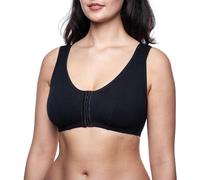 frugue Soutien-Gorge pour prothèse Mammaire en Coton avec Fermeture Devant Noir FR 100C