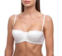 frugue Soutien Gorge sans Bretelles Bandeau Push Up Femme Ivoire FR 90A