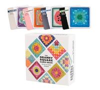 FRUHLING Lot de 50 cartes crochetées Granny Square colorées - Mixez et associez avec de superbes motifs et une super description