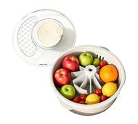 Fruit And Vegetable Cleaner - Manual Dryer, Quick Drying Colander,