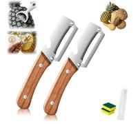 Fruit and Vegetable Peeler for Hard-Skinned Fruits: Easily Handles Hard - Skinned Fruits and Vegetables Without Jamming - 3 Times Faster Than Ordinary Peelers (2pcs)