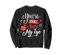 Fruit Apple Eye Love Romantic Lovely Gift Idea Apple of Eye Sweatshirt
