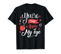 Fruit Apple Eye Love Romantic Lovely Gift Idea Apple of Eye T-Shirt Graphique avec Valeur, Homme, Noir, S