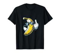 Fruit banane drôle montrant le majeur Meme T-Shirt