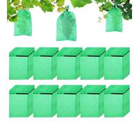 Fruit Barrier Bags, Mesh Grape Covers, Tree Protection Sleeves, Tear-Resistant Non-Woven Fabric, Adjustable Drawstring Design, Outdoor Gardening for Vegetables Mango Tomato Flower, 28 x 36 x 0,1 cm