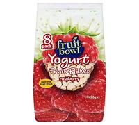Fruit Bowl fruits Flakes framboise avec un revêtement yogourt (8x25g) - Paquet de 2