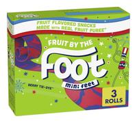 Fruit By the Foot, Mini Feet, Berry Tie Dye, 38 g, lot de 3