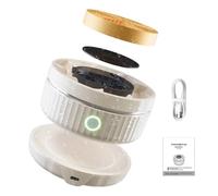 Fruit Cleaner Device - 11,1 x 5,2 cm Compact Washer, ABS USB Rechargeable Unit, Rotatable Produce Rinser with Wireless Charging Function | Vegetable Purifier for Salad Lettuce Berry Potato Mushroom