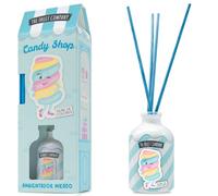 The Fruit Company Désodorisant Mikado Nuage de couleurs Candy Edition 40 ml 0 % alcool et extraits naturels - Diffuseur liquide avec bâtonnets - Parfum durable plus de 60 jours
