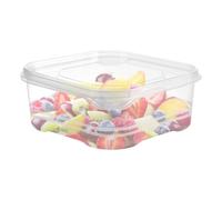 Fruit Containers - PP, 4.72x5.31x2.17in Food Container Leakproof Clear Design | Stackable Refrigerator Storage Box, Veggie Keeper Organizer For Fridge, Kitchen, Dorm, Picnic, Camping, Parties