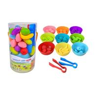 Fruit Counting Learning Toy Ensemble de jouets éducatifs en peluche | Compact Size Matching Game with Numbered Feature, Cognition Tool for Boys Girls, Classroom Activity, Kids Age 3 Development