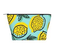 Fruit de Citron Jaune Abucaky, Trousse de Toilette Trousse de Maquillage Sac à cosmétiques Trousse de Toilette de Voyage Portable