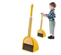 Fruit Design Broom and Dustpan, Housekeeping Plaything Set, Child-Sized Cleaning Tools for Pretend House, Kitchen Cleanup, Kids, Boys Girls, 6.42x5.59x21.26 inches