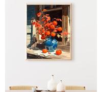 Fruit Diamond Painting Adulte, Feuilles 5D DIY Peinture Diamant Complet Set, Diamant Cristal Art Broderie Adultes Enfants Peinture Kit, pour Décoration Murale Maison Cadeau 40x50 cm PjY6847 2-Q