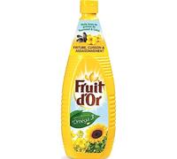 FRUIT D'OR - Huile de Tournesol, Pure et Naturelle, 1 L - Lot De 3